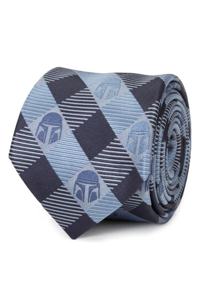 Shop Cufflinks, Inc . Star Wars™ Mandalorian Check Tie In Blue