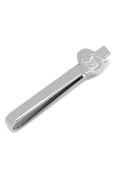 Shop Cufflinks, Inc . Star Wars™ Stainless Steel Darth Vader Tie Bar In Silver