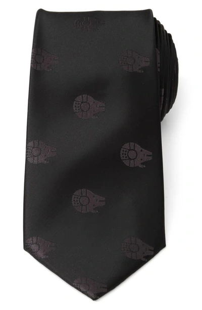 Shop Cufflinks, Inc . Star Wars™ Millennium Falcon Tie In Black