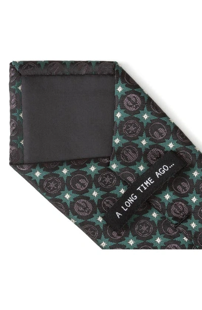 Cufflinks, Inc . Star Wars™ Insignia Medallion Tie In Black/ Green Multi