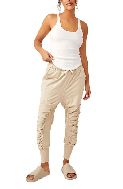 Shop Fp Movement Rematch Tapered Leg Drawstring Pants In Doe