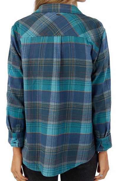 Shop O'neill Logan Plaid Shirt In Slate