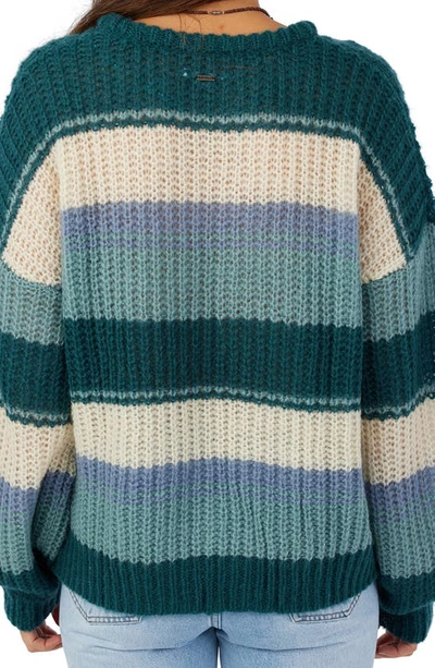 Shop O'neill Lake View Stripe Sweater In Multi Colored