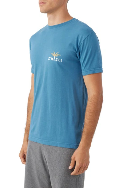 Shop O'neill Alliance Graphic T-shirt In Storm Blue