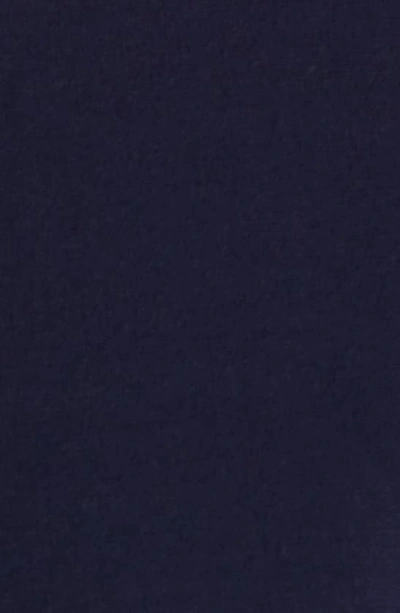 Connected Apparel Mock Wrap Gown In Navy