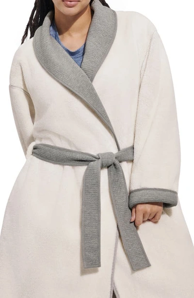 Shop Ugg Anabella Reversible Robe In Grey Heather