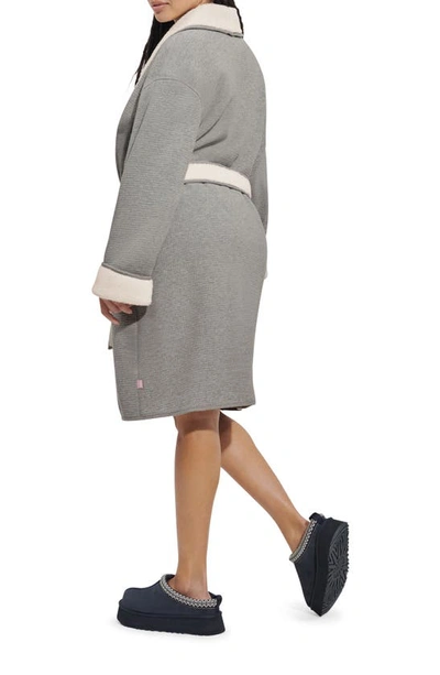 Ugg Anabella Reversible Robe In Grey Heather