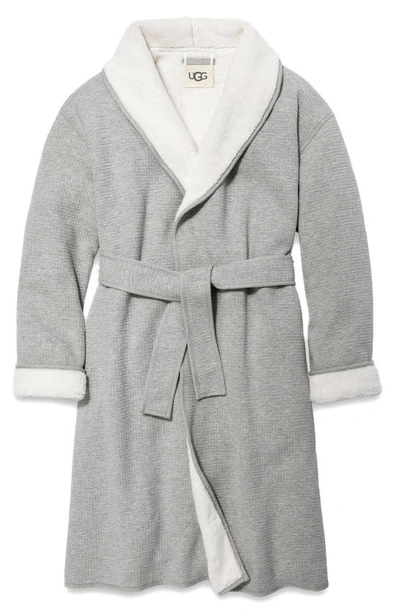 Ugg Anabella Reversible Robe In Grey Heather
