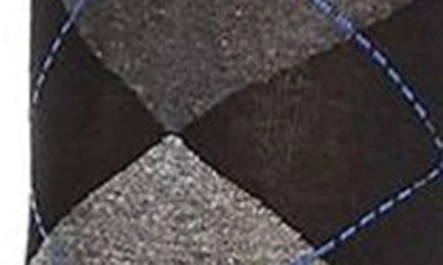 Memoi Argyle Sweater Tights In Dark Gray Heather