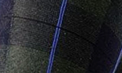 Memoi Women's Glasgow Large Tartan Plaid Sweater Tights In Navy Blazer