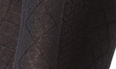 Memoi Juneau Diamonds Sweater Tights In Black