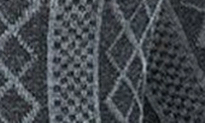 Memoi Juneau Diamonds Sweater Tights In Dark Gray Heather