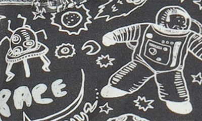 Bestaroo Space Dreams Print Footie In Charcoal
