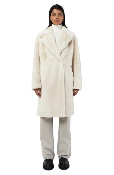 Shop Apparis Stella Pluche™ Faux Fur Coat In Oat