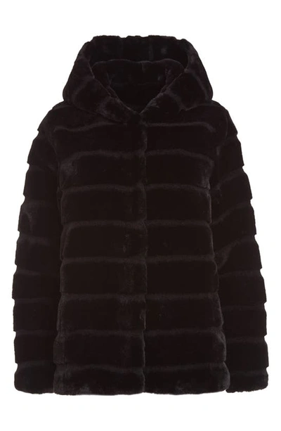 Shop Apparis Goldie 5 Pluche™ Faux Fur Coat In Noir