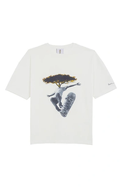 Shop The Rad Black Xasuke Cotton Graphic T-shirt In White