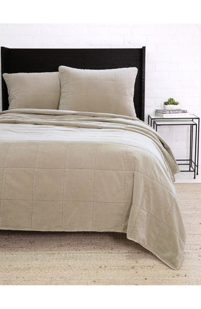 Pom Pom At Home Amsterdam Cotton Coverlet In Taupe