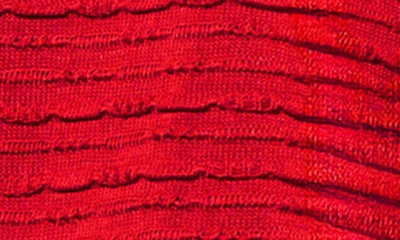 Shop Ming Wang Contrast Trim Textured Knit Blazer In Garnet/ Ivory/ Black