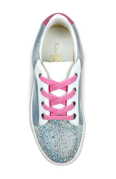 Shop Yosi Samra Kids' Miss Harper Sneaker In Iridescent