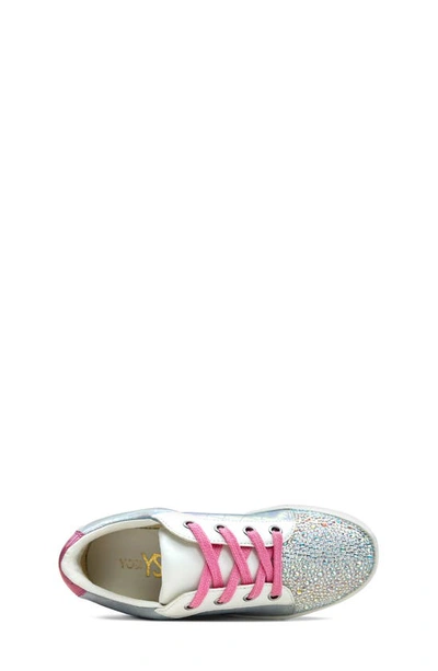 Shop Yosi Samra Kids' Miss Harper Sneaker In Iridescent