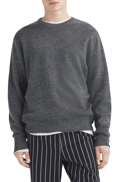 Shop Rag & Bone York Wool Blend Sweater In Grey
