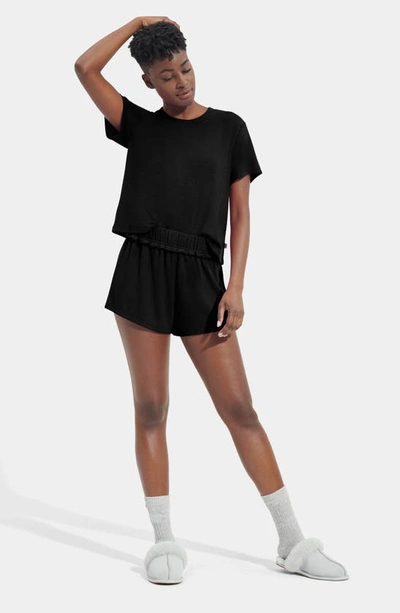 Shop Ugg (r) Aniyah Short Pajamas In Black