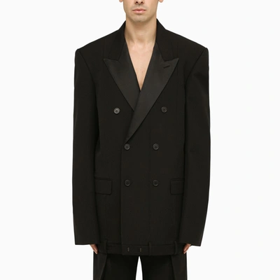 Shop Balenciaga | Black Wool Double-breasted Jacket