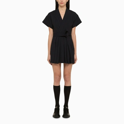 Shop Kenzo | Blue Wool Short Dress