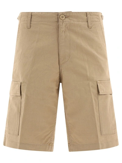 Shop Carhartt Wip "aviation" Shorts In Beige