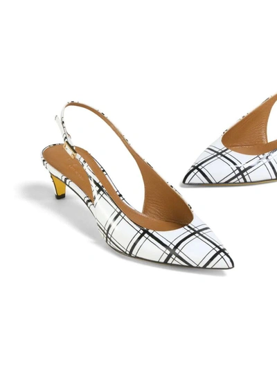 Shop Marni Sling Back Shoes In White
