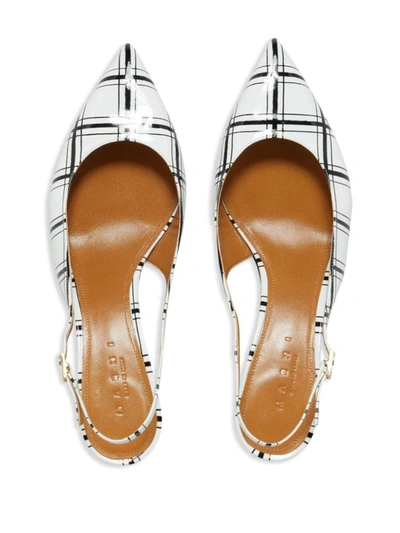 Shop Marni Sling Back Shoes In White