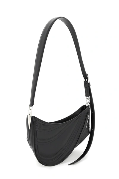 Shop Mugler Spiral Curve 01 Shoulder Bag Women In Black