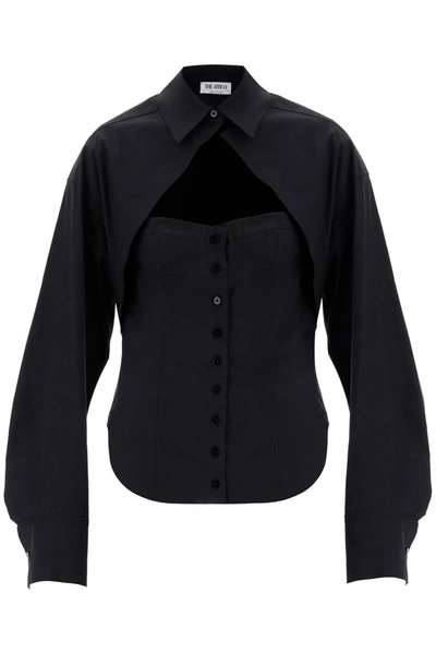 Shop Attico The  Bustier Shirt Women In Black