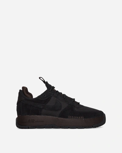 Shop Nike Wmns Air Force 1 Wild Sneakers Black / Velvet Brown In Multicolor