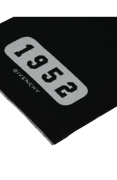 Givenchy College Reversible Muffler Scarf In Black White
