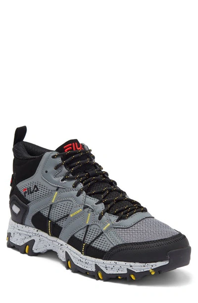 Shop Fila Grand Tier Mid Sneaker In Monu/ Black/ Lemo