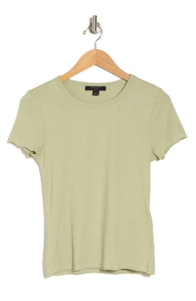 Shop Allsaints Bela Crewneck T-shirt In Pale Green