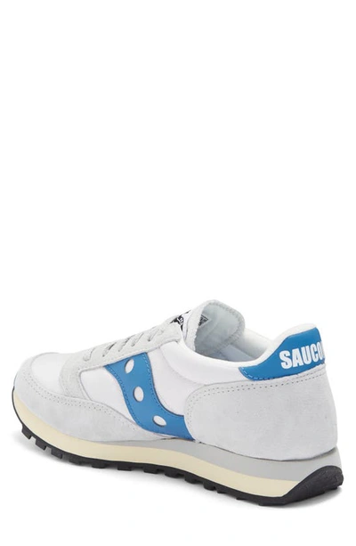 Shop Saucony Jazz 81 Sneaker In Gray/ Blue