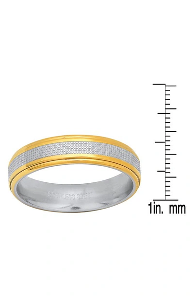 Hmy Jewelry Two-tone Ring In Silver/ Gold
