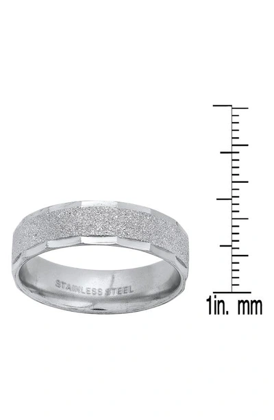 Shop Hmy Jewelry Sanded Ring In Silver
