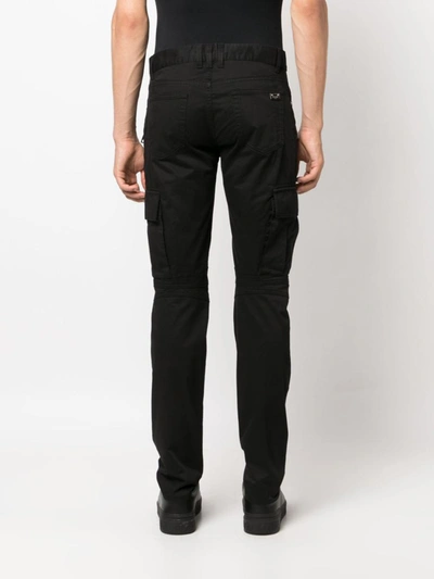 Shop Balmain Trousers In Black