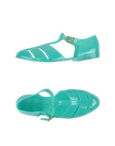 Shop Marc By Marc Jacobs Sandals In Light Green