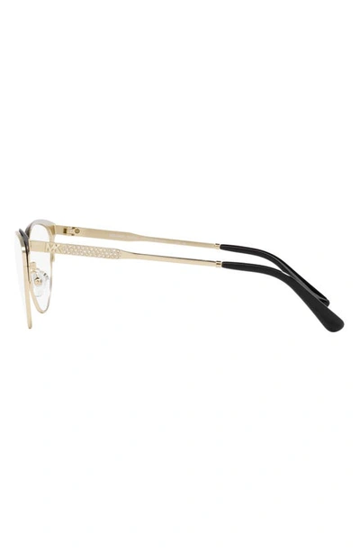Michael Kors Marsaille 55mm Cat Eye Optical Glasses In Light Gold