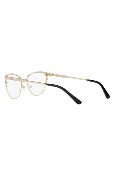Shop Michael Kors Marsaille 55mm Cat Eye Optical Glasses In Light Gold