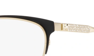 Michael Kors Marsaille 55mm Cat Eye Optical Glasses In Light Gold