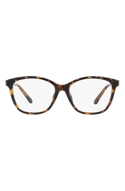 Shop Michael Kors Boulder 53mm Square Optical Glasses In Dk Tort