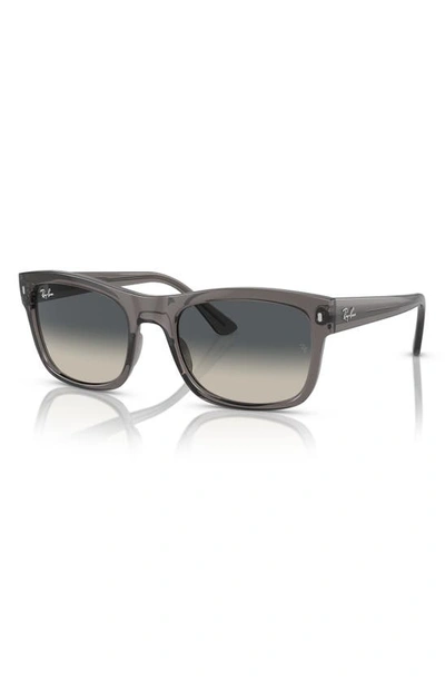Ray Ban 56mm Gradient Square Sunglasses In Grey Flash