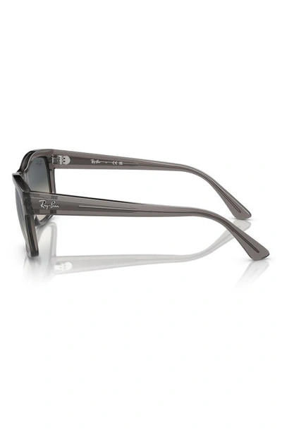 Ray Ban 56mm Gradient Square Sunglasses In Grey Flash