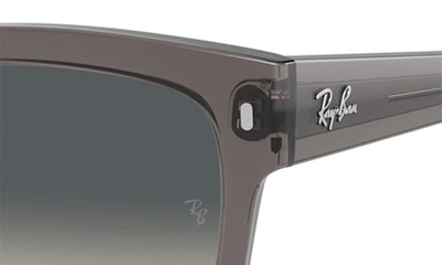Ray Ban 56mm Gradient Square Sunglasses In Grey Flash