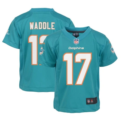 Shop Nike Infant  Jaylen Waddle Aqua Miami Dolphins Player Game Jersey